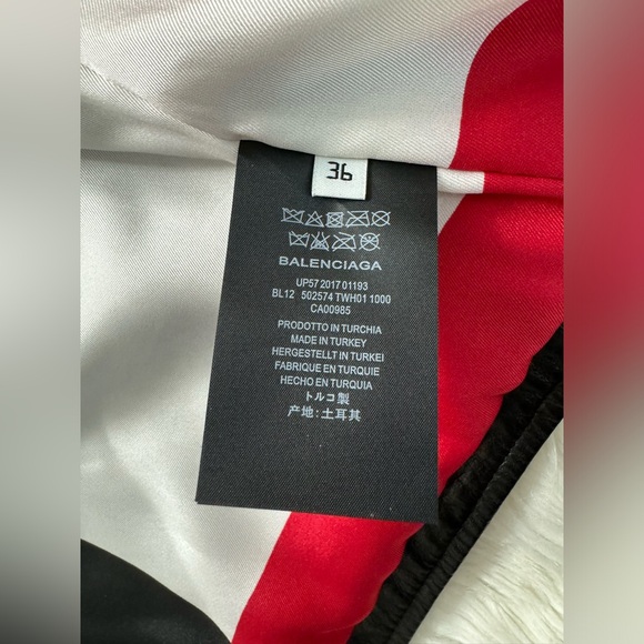 Balenciaga authentic leather scarf moto biker jacket